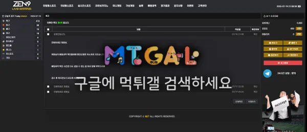 젠나인 / zen9 돈따니 베팅검수 드립 첨부 이미지