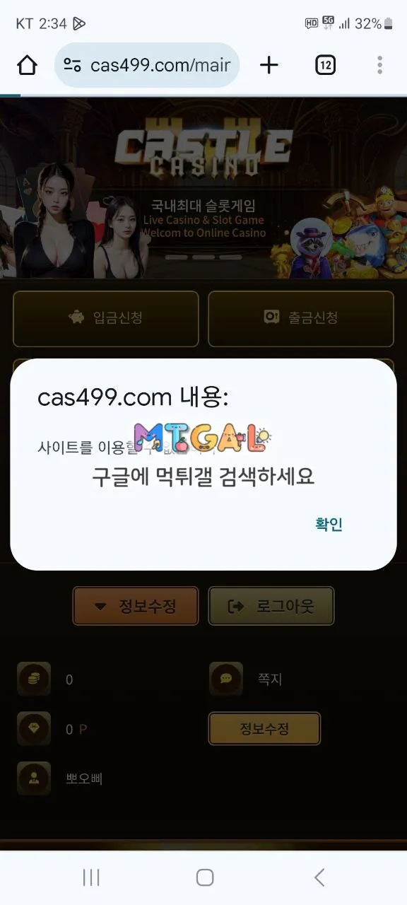 캐슬카지노 399만원 먹튀 첨부 이미지