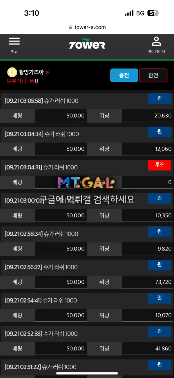 타워 환전하면 꼬리물기 ㅈㄴ시킴 첨부 이미지