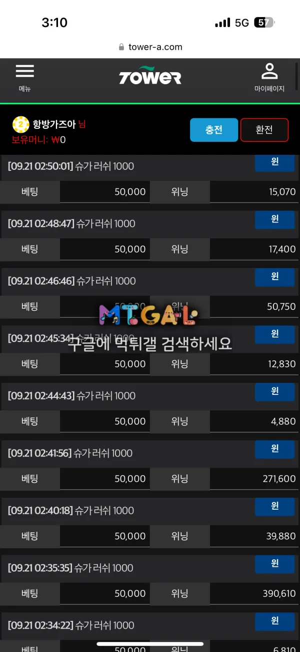 타워 환전하면 꼬리물기 ㅈㄴ시킴 첨부 이미지