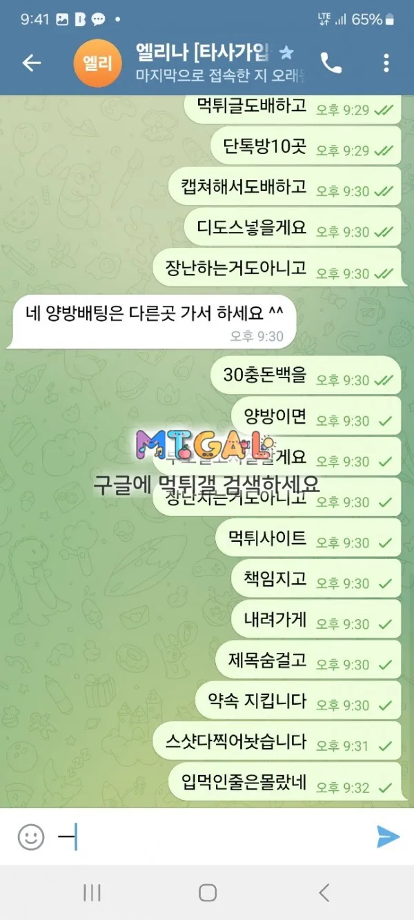 엘리니아 입금 먹튀 개악질 사이트 첨부 이미지