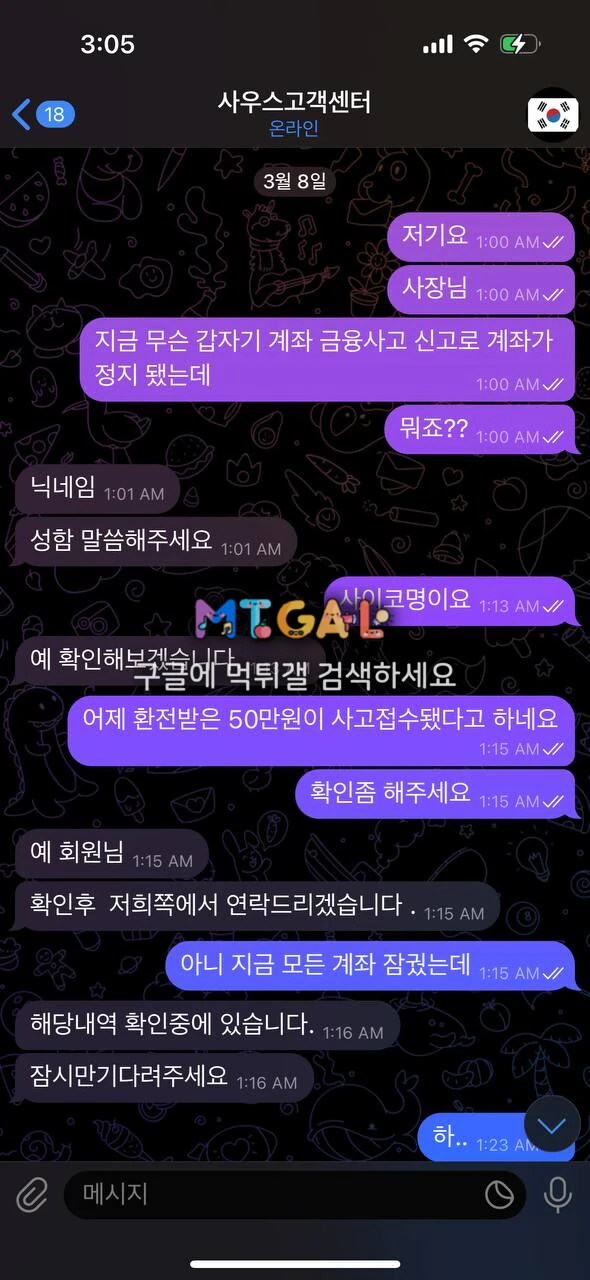 사우스 (south) 핑돈 환전 첨부 이미지